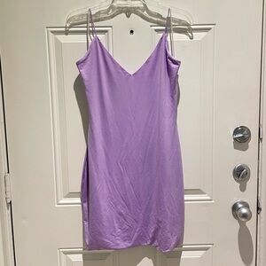 Love Tree Lavender Purple Spaghetti Strap Bodycon Slip Mini Dress, Size XL Sexy